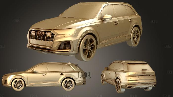 Audi q7 2020 3d stl модель для ЧПУ